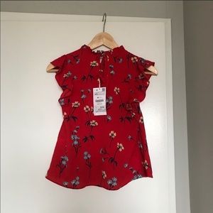 Zara Floral Blouse